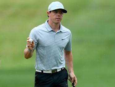 Rory McIlroy is tied for the lead at the Tour Championship